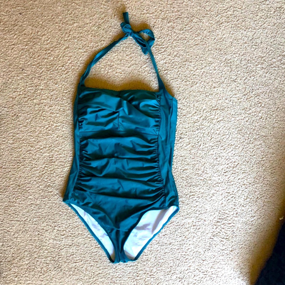 Tummy control one-piece swimsuit